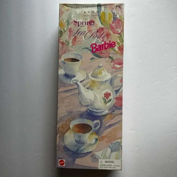 Mattel 1997 Spring Tea Party Barbie Avon Special Edition African American 18657 - Picture 9 of 9